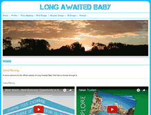 Tablet Screenshot of longawaitedbaby.com